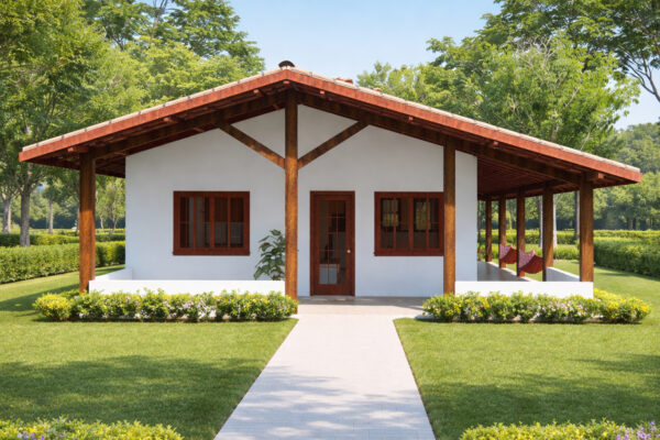 casa de campo pequeña y bonita