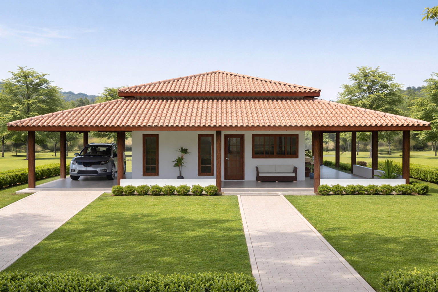 P1i – Casa de Campo con Gran Porche (Invertido)