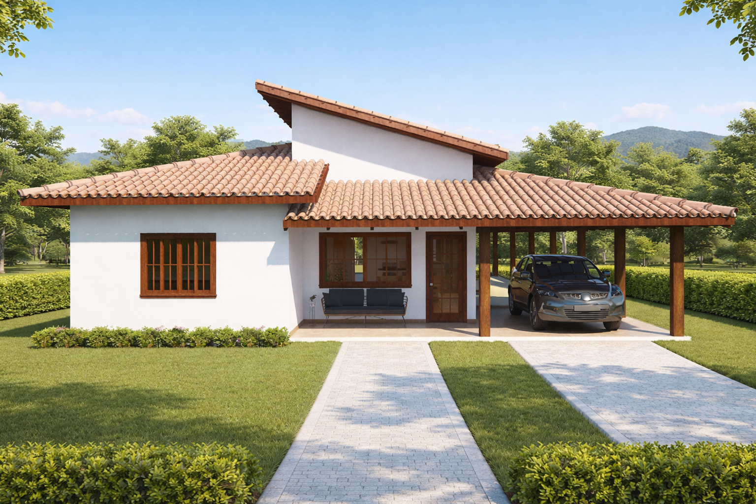 P8i – Casa de Campo con Porche y 4 Dormitorios (Invertido)