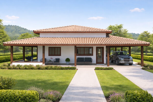 casa con porche