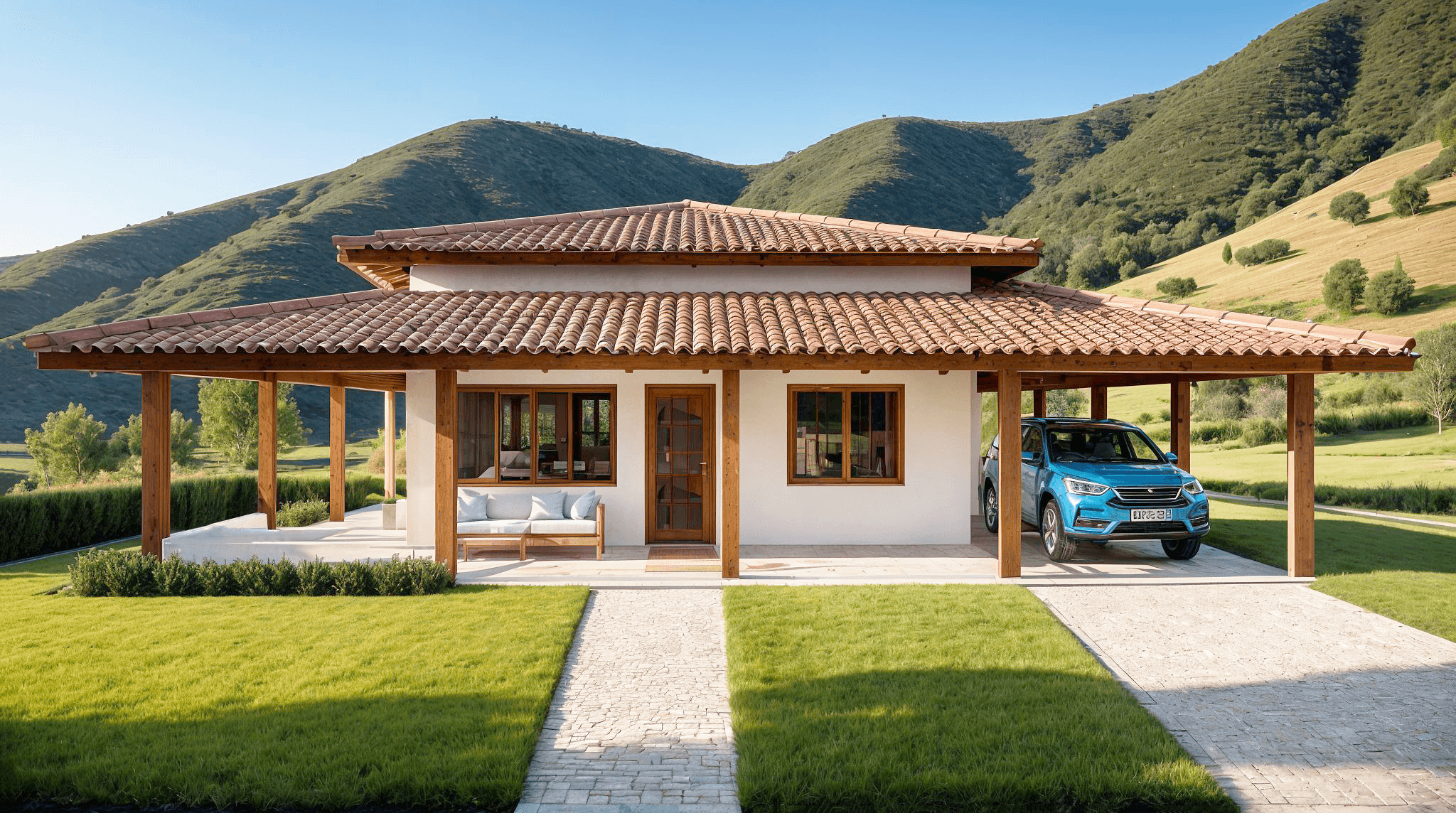 casa con porche