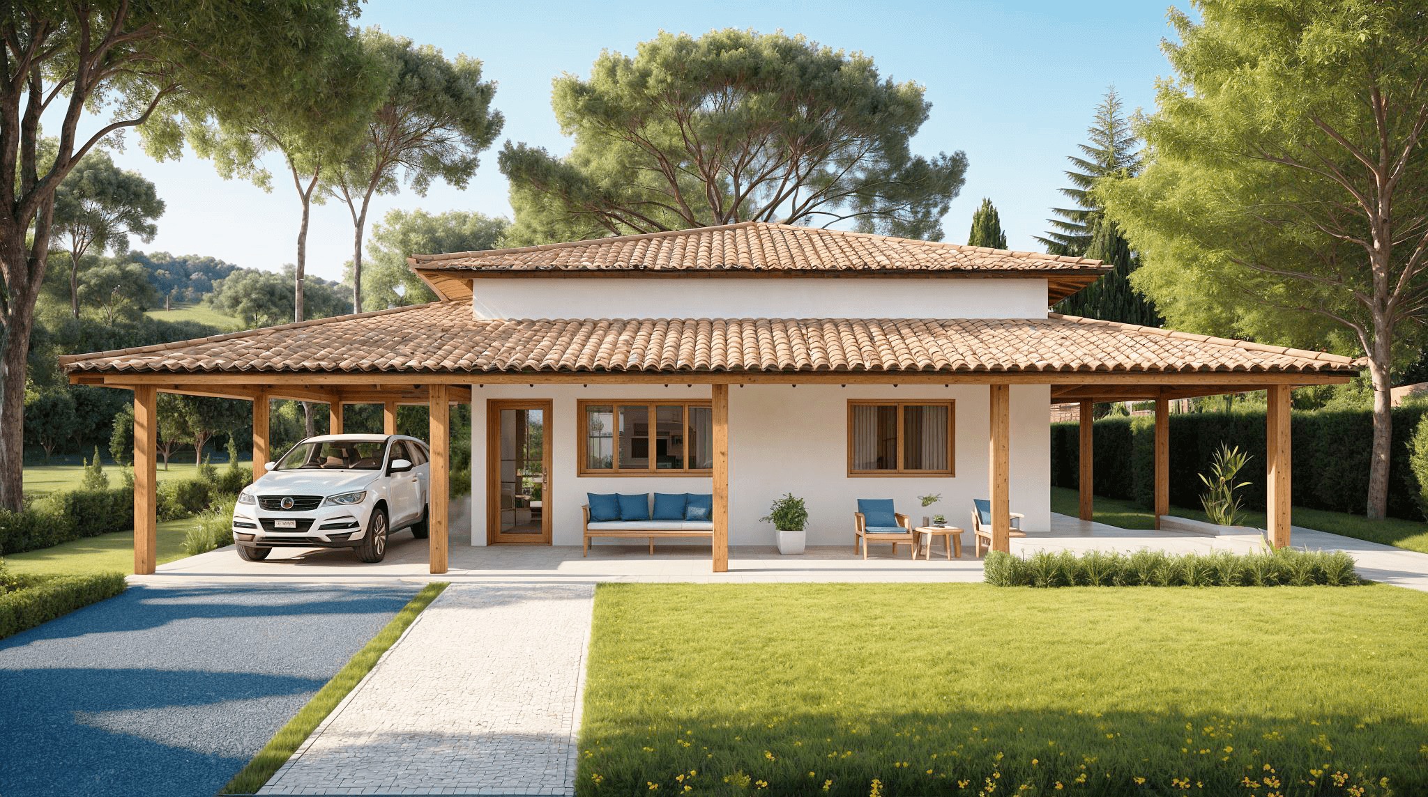 casa con porche