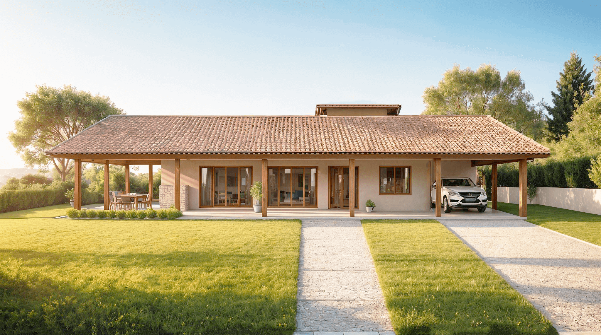 modelo de casa de campo