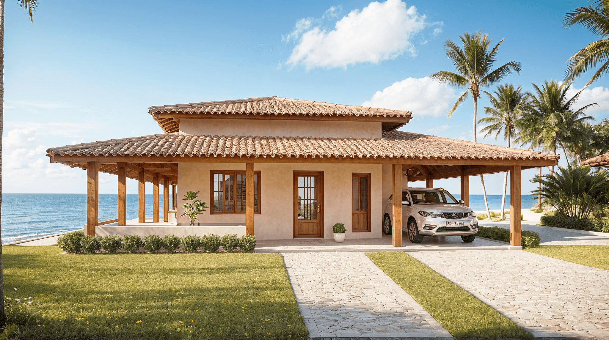casa de playa sencilla