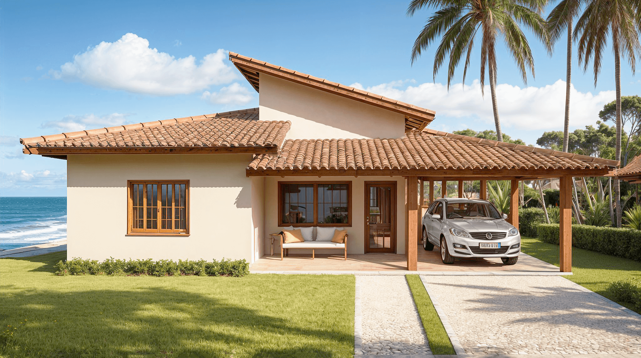 casa de playa rustica