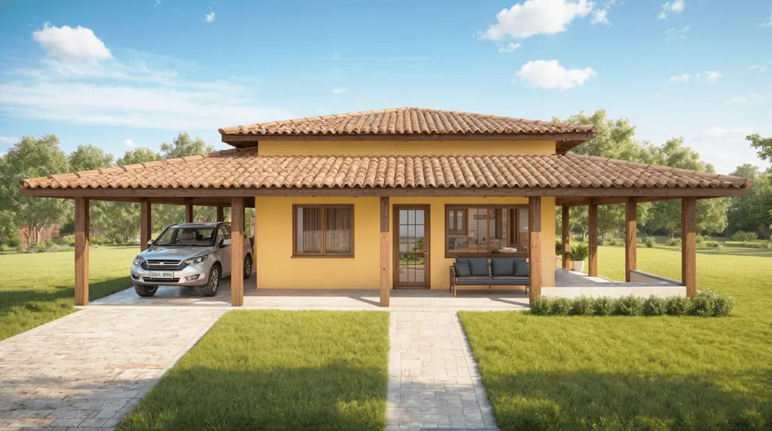 casa de campo sencilla y bonita