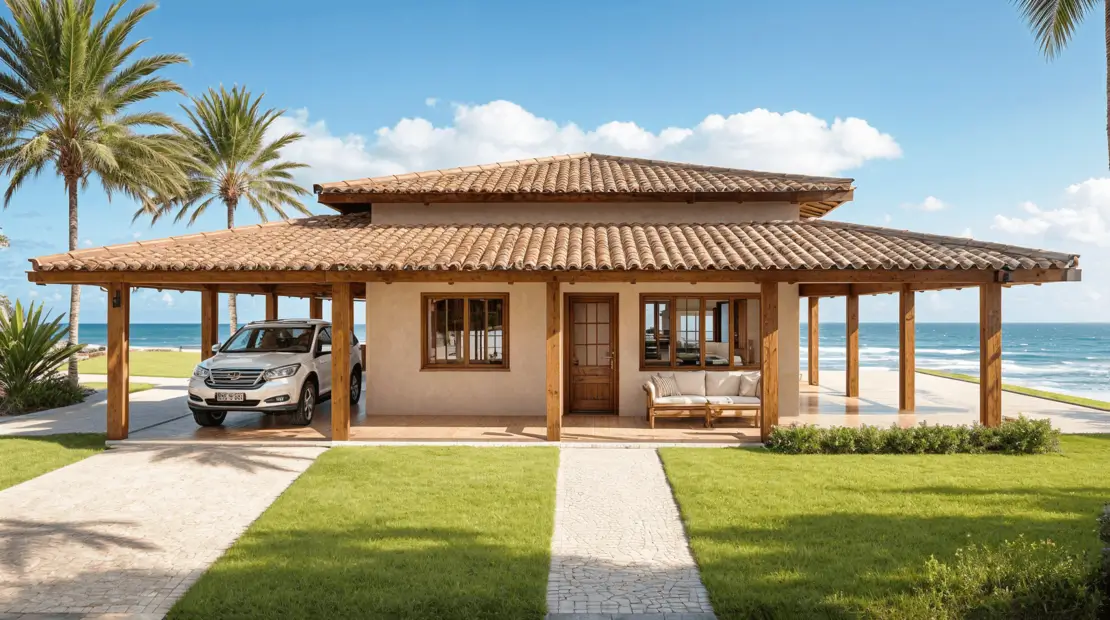 casa de playa sencilla