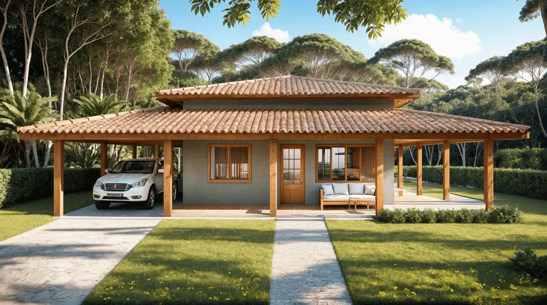 casa de campo rustica y sencilla