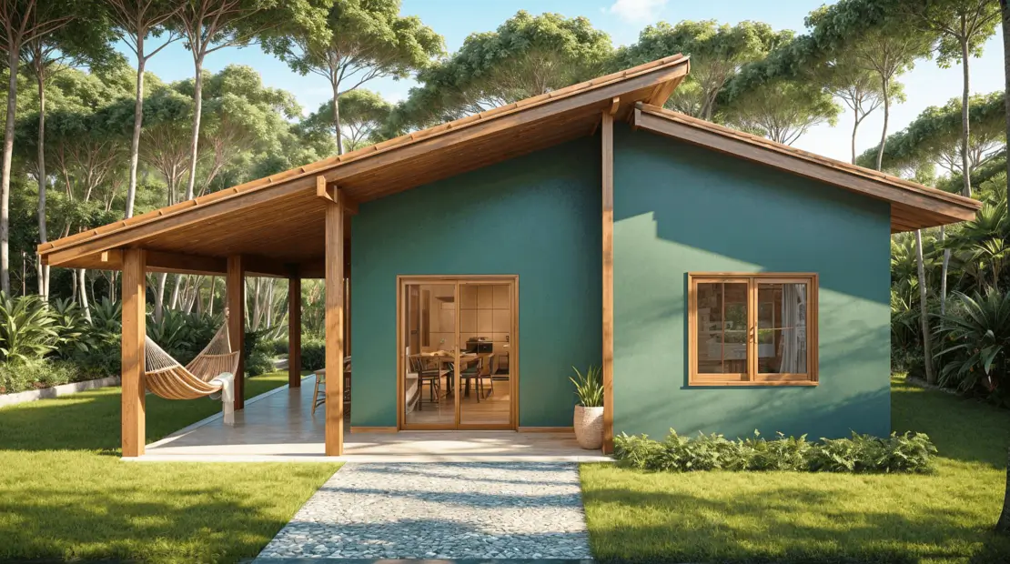casa de campo pequeña y rustica