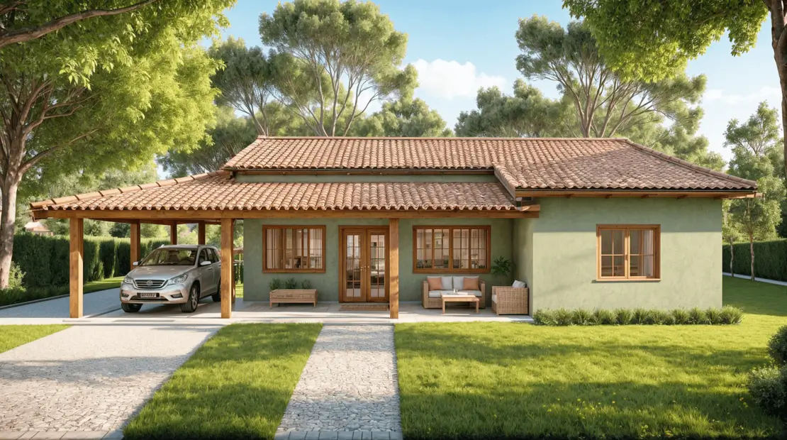 modelo de casa de campo rustica