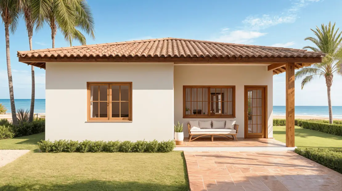 casa de playa sencilla