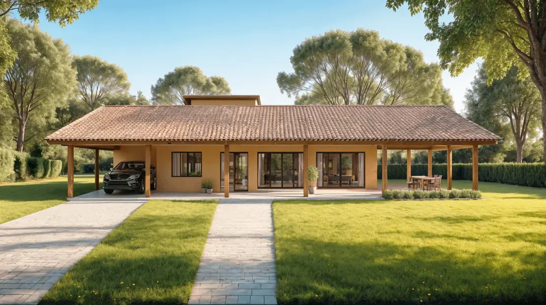 disenõ de casa de campo
