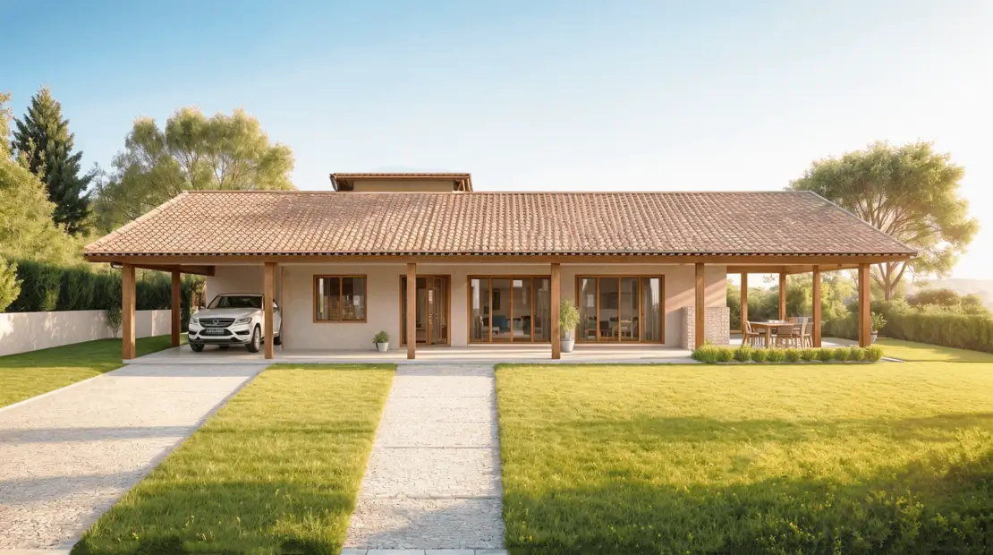 plano de casa de campo
