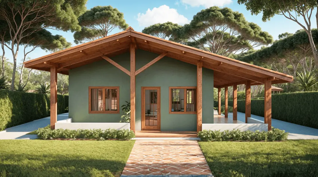 modelo de casita de campo