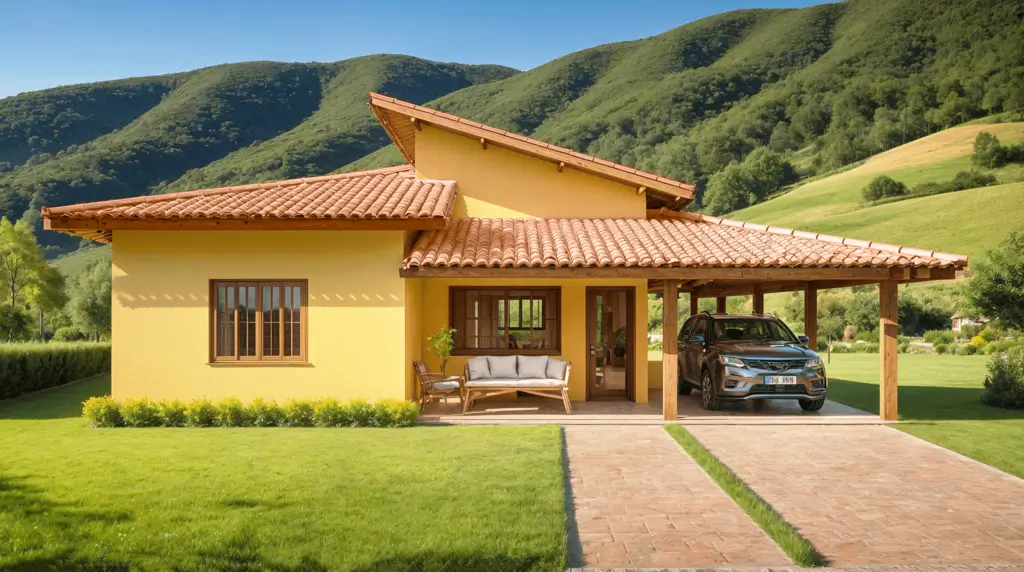 modelo de casa de campo