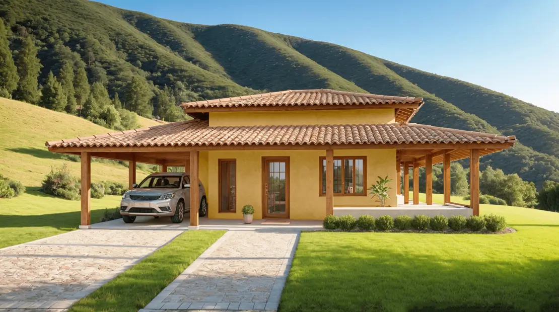 casa de campo com porche