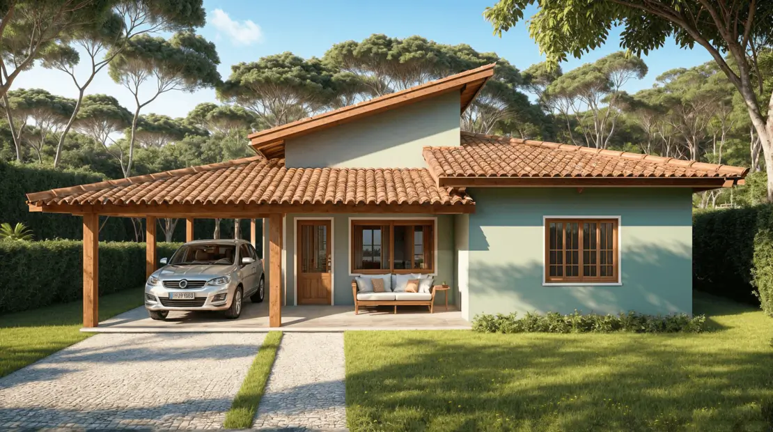 modelo de casa de campo rustica