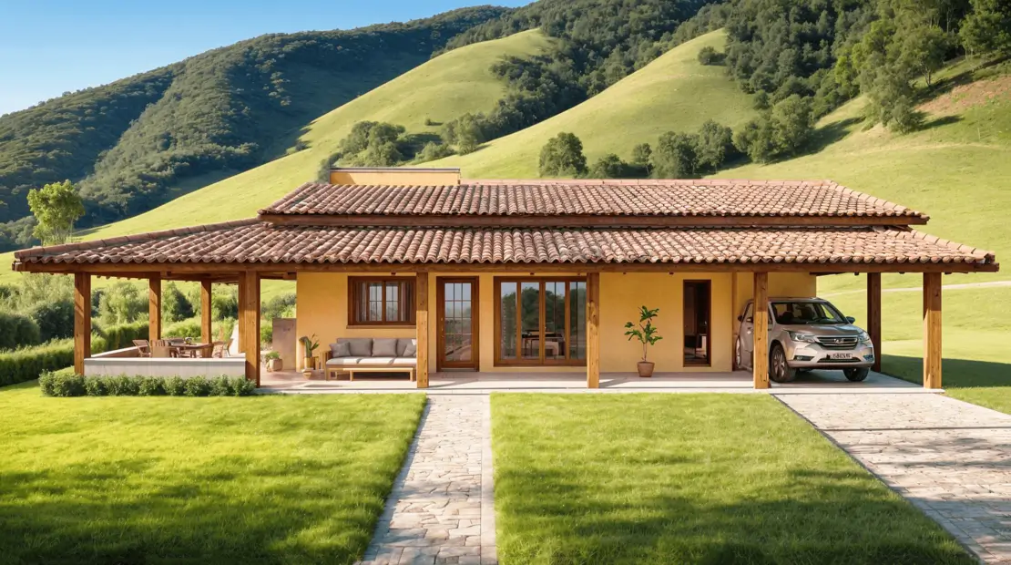modelo de casa de campo
