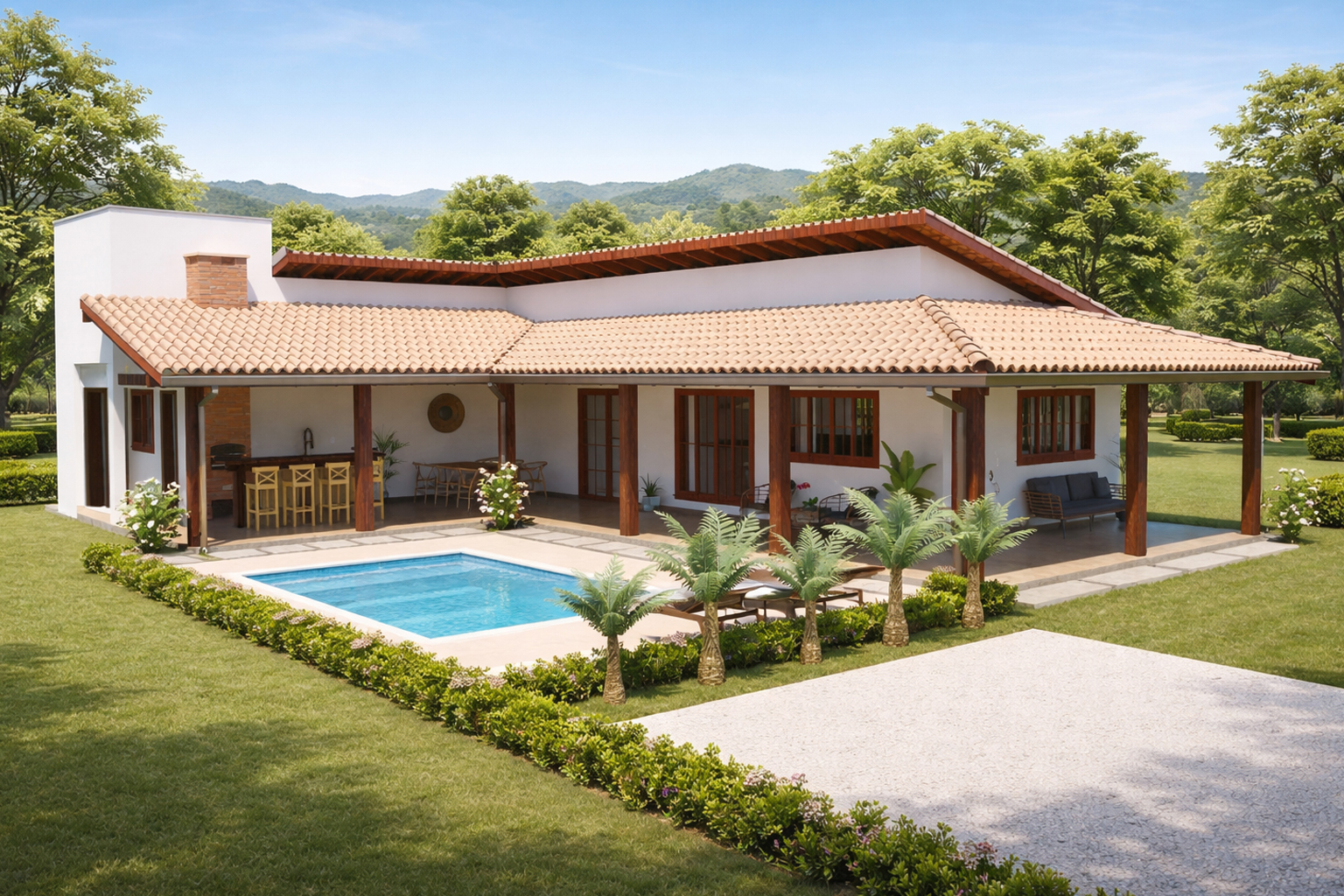 P18i – Casa de Campo en L (Invertido)