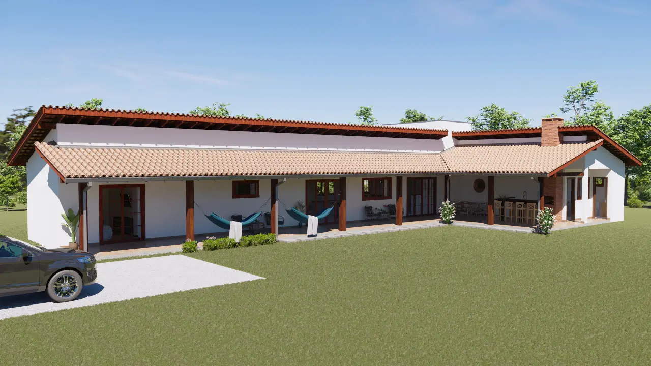 Casa de Campo em L
