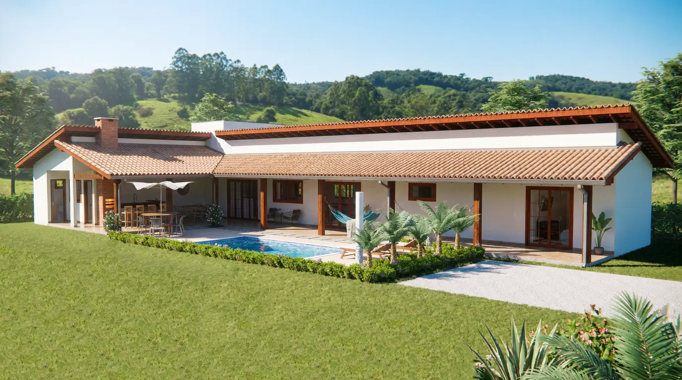 casa moderna com piscina